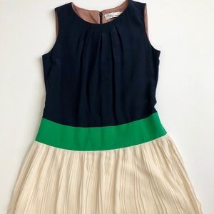 Eliza J Royals Collection Silk Colorblock Dress